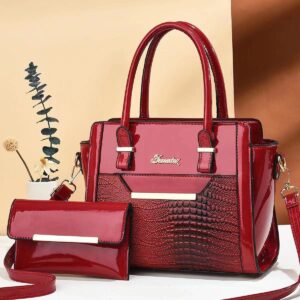 2Psc Set Women Handbags Large Capacity Women Bag