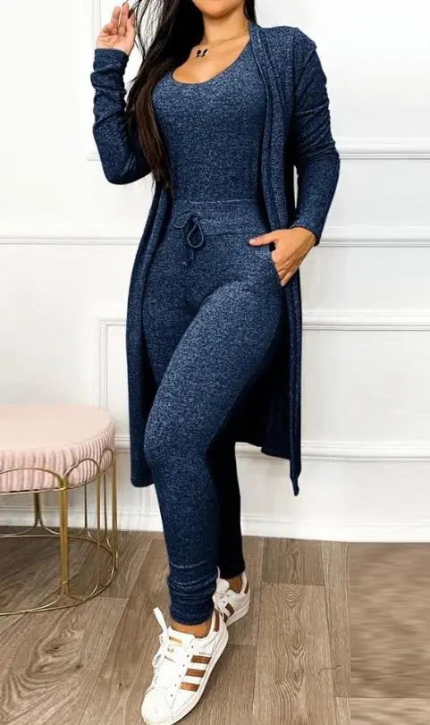 Two Piece Set Women Outfit 2024 Spring Fashion Drawstring front